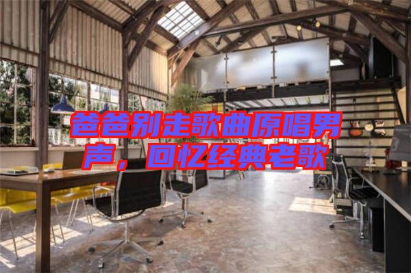 爸爸別走歌曲原唱男聲，回憶經(jīng)典老歌