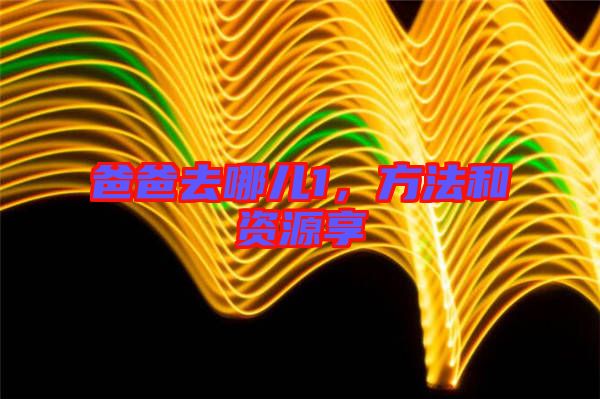 爸爸去哪兒1，方法和資源享