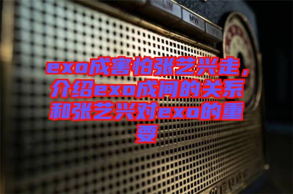 exo成害怕張藝興走，介紹exo成間的關(guān)系和張藝興對exo的重要