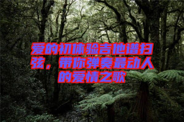 愛的初體驗(yàn)吉他譜掃弦，帶你彈奏最動人的愛情之歌