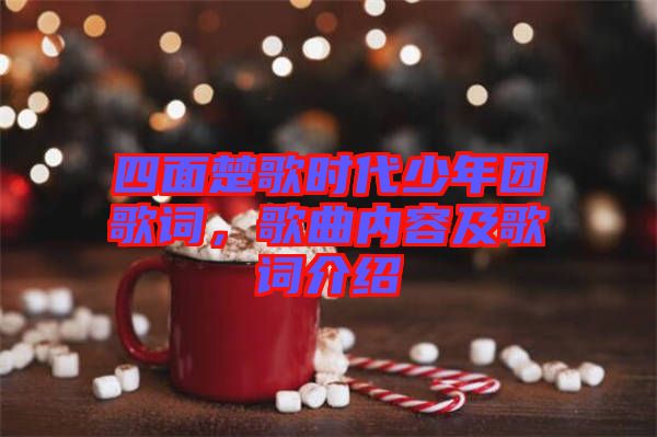 四面楚歌時代少年團歌詞，歌曲內(nèi)容及歌詞介紹