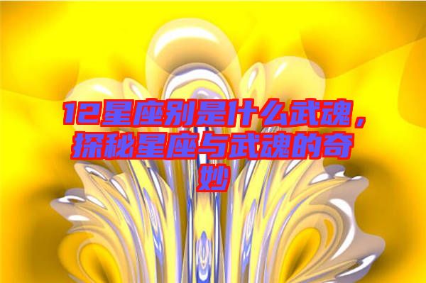 12星座別是什么武魂，探秘星座與武魂的奇妙