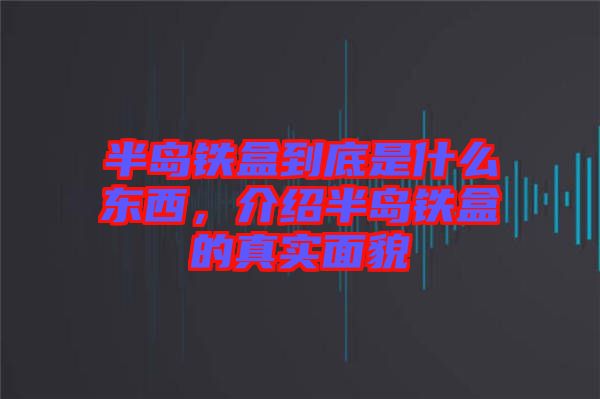 半島鐵盒到底是什么東西，介紹半島鐵盒的真實(shí)面貌