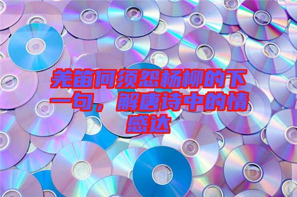羌笛何須怨楊柳的下一句，解唐詩中的情感達