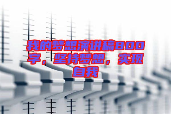我的夢(mèng)想演講稿800字，堅(jiān)持夢(mèng)想，實(shí)現(xiàn)自我