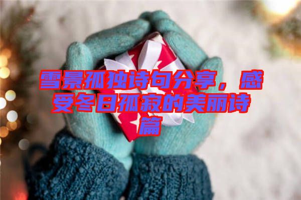 雪景孤獨(dú)詩(shī)句分享，感受冬日孤寂的美麗詩(shī)篇