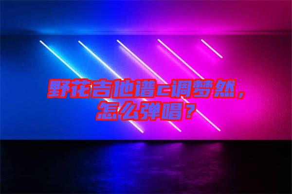 野花吉他譜c調(diào)夢然，怎么彈唱？