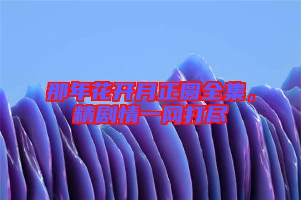 那年花開月正圓全集，精劇情一網(wǎng)打盡